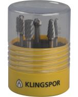 Klingspor - HF 100 Inox - Hardmetaal stiftfrees - set - 9.6x6mm - High-performance vertanding INOX