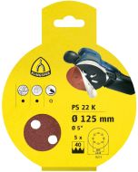 Klingspor - PS 22 K Kleinverpakking - schuurschijven - 115mm - K40 - zonder asgat
