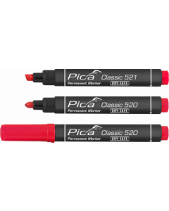 Pica 10st 521/40 Perm. Marker 2-6mm beitel rood