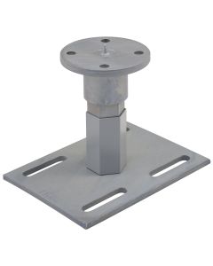 Pitzl Paaldrager voor schroeffundering - Z-Kliksysteem M24 – Verstelbaar 139–316 mm – Ø96 mm Bovenplaat