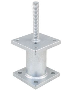 Pitzl paaldrager - Vaste uitvoering 160 - 250 mm - kokerprofiel Ø82.5 mm - met dorn ØM24 - 150 mm -  Vuurverzinkt