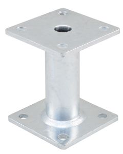 Pitzl paaldrager - Vaste uitvoering 125 - 200 mm - kokerprofiel Ø42 mm - Vuurverzinkt