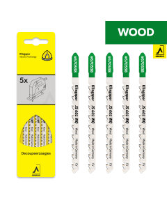Klingspor - Decoupeerzaagbladen voor Hout - JS 601 WQ - 100 mm - High Speed Precision