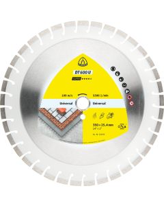 Klingspor - DT 600 U Supra - Grote diamantschijven - 400 x 30mm - Korte vertanding