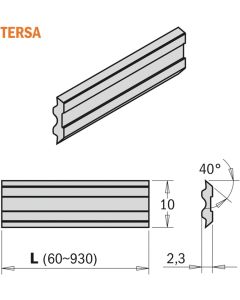 CMT - Tersa schaafmes HPS 170x10x2,3 - L=170 x 10 x 2,3 - Z=2 HPS