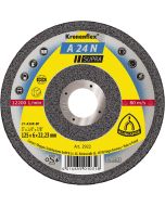 Klingspor - A 24 N Supra - afbraamschijven - 125 x 6 x 22.23mm - gekromd