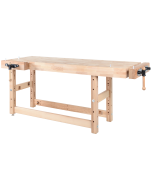 Pinie - Houten Werkbank PROFI II/I met 19 mm opspangaten - 2150 x 790 mm