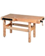 Pinie - Houten Werkbank PROFI II met 19 mm opspangaten - 1650 x 790 mm 