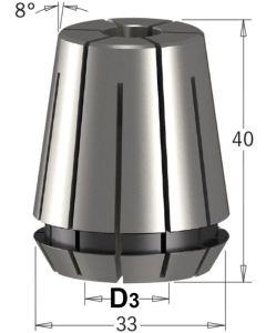 CMT - Precisie spantang - ER32 L=40 mm - D³=6,35 mm D=33 mm